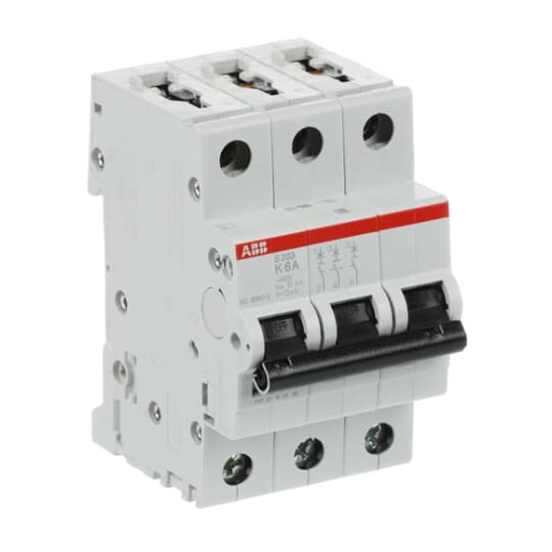 3-Pole, Type K 6kA, 6A