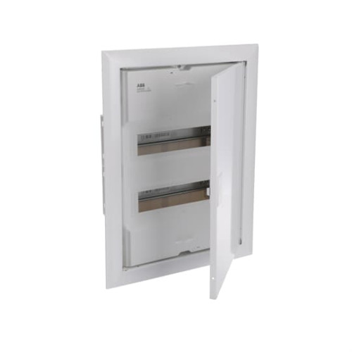 UK624E3 Consumer unit , Flush-/ hollow wall mounting, 24 modules, 2 row(s), IP30,  Door: Single, Dimensions: 497 mm x 384 mm x 97 mm