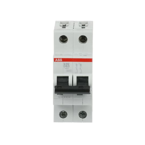 2-Pole, Type D 6kA, 63A