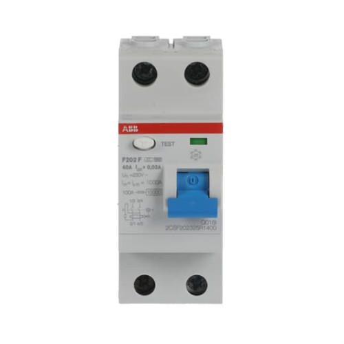 F202 F-40/0.03 Residual Current Circuit Breaker 2P Type F 30 mA