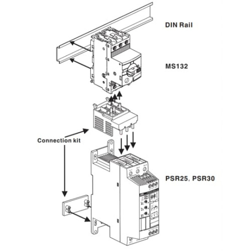 Connection kit for PSR24-30 and MS132