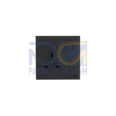 Socket outlet BS Without imprint British Standard Silk Black  - Millenium