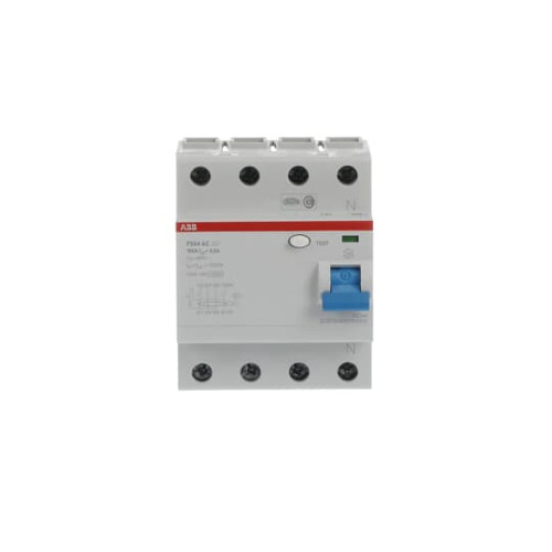 F204 AC-100/0.5 Residual Current Circuit Breaker 4P Type AC 500 mA