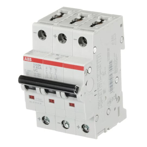S203M-K40UC Miniature Circuit Breaker - 3P - K - 40 A