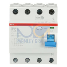 F204 A-25/0.3 Residual Current Circuit Breaker 4P Type A 300 mA
