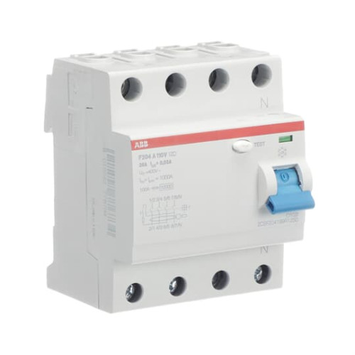 F204 A-25/0.03 110V Residual Current Circuit Breaker 4P Type A 30 mA