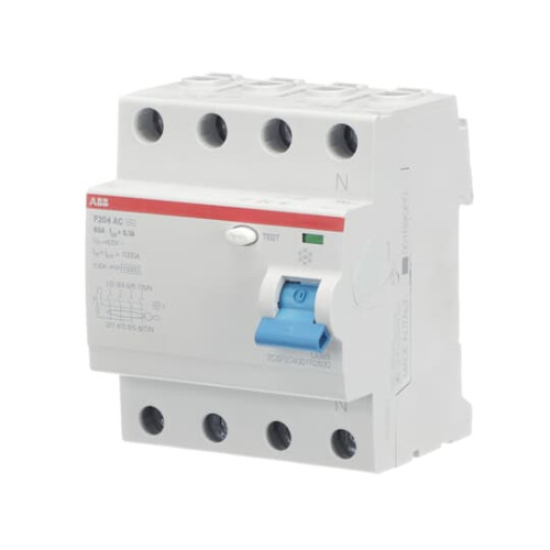 F204 AC-63/0.1 Residual Current Circuit Breaker 4P Type AC 100 mA