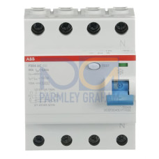 F204 AC-63/0.03 Residual Current Circuit Breaker 4P Type AC 30 mA