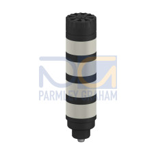 TL50H Tower Light: 4-Color Audible Indicator, Voltage: 18-30 V dc or 24 V ac, Environmental Rating: IP50, Input: Bimodal, Colors: Green Blue Yellow Red, M12 Integral QD