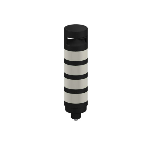 TL70 Tower Light, Black Housing: 4-Color Audible Indicator, Voltage: 12-30 V dc, Environmental Rating: IP65, Input: Bimodal, Colors: Green Blue Yellow Red, 8-pin M12 Integral QD