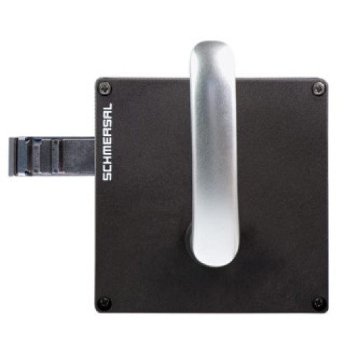 Safety Switch Actuator For Hinged Guard, Electronic Contact Free, Coded System, Separate Actuator/Handle, RFID/CSS Technology, Door Hinge On Right Hand Side With Door Handle - AZ/AZM200-B30-RTAG1