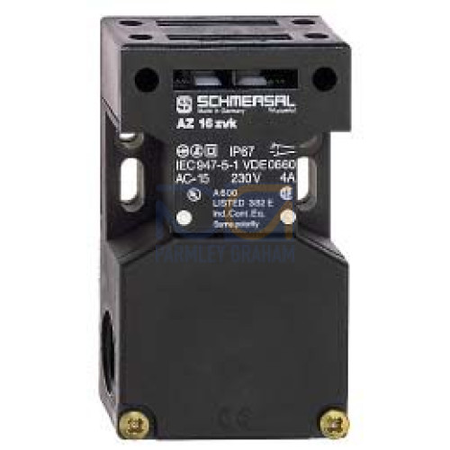 Safety Switch , Non Locking, 1 N/O 2N/C Contacts, Latching Force 5 N, Cable Entry - M20 - AZ16-12ZVRK-M20-2254