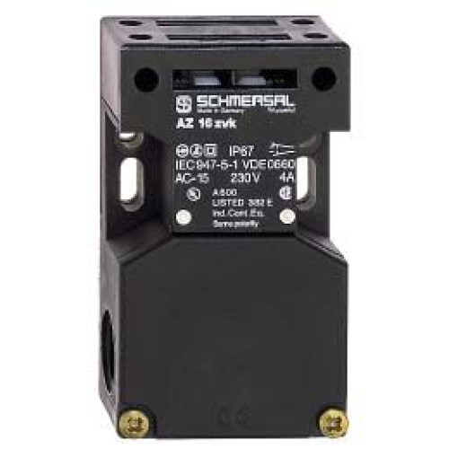 Safety Switch , Non Locking, 1 N/O 1N/C Contacts, Latching Force 30 N, Cable Entry - M20 - AZ16ZVRK-M20