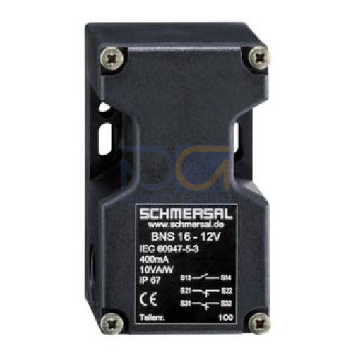 Safety Sensor Non Contact, Coded, 1 N/O 2N/C Contacts, Actuating Plane Axial, Cable Entry - M20 - BNS16-12ZV