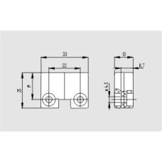 Safety Sensor, Atex Rated Gas Zone 2 Dust Zone 22, Non Contact, Coded, Spacer Plate - BNS250 SHIMPLATE