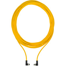 Connection lead 5-pin M12 male connector on 5-pin M12 female connector angled twisted pair shielded