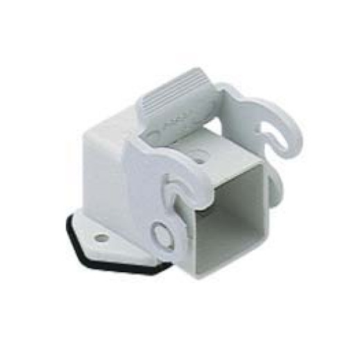 Bulkhead housing metal+cover with lever (female inserts)