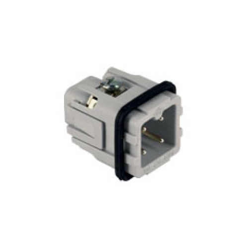 Male insert 3 pin+E 10 amp screw Size 21.21