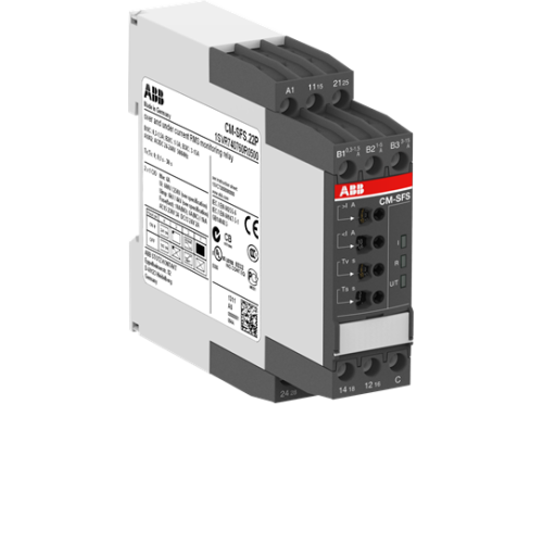 Current window monitor with tripping delay. 0.3 - 15A, 24-240 V AC/DC input voltage