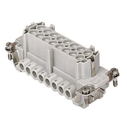 Female insert 16 pin 16 amp screw Size 77.27