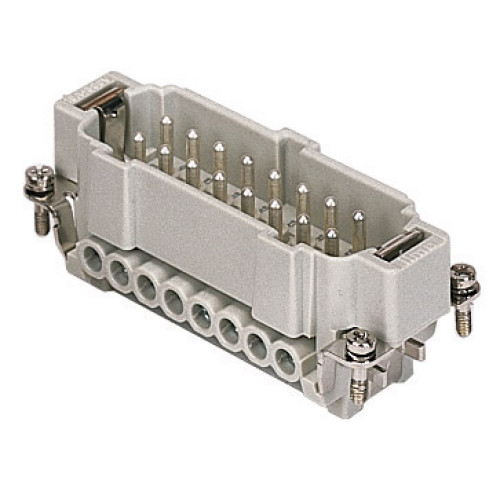 Male insert 16 pin 16 amp screw Size 77.27