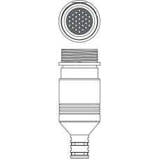 Connector Connection: Connector, M30, Axial, Female, 30 -pin