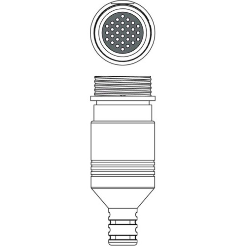Connector Connection: Connector, M30, Axial, Female, 30 -pin