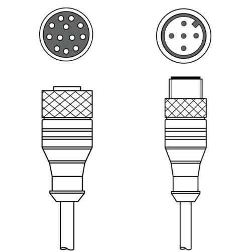 Interconnection cable Connection 1: Connector, M12, Axial, Female, A-coded, 4 -pin; Connection 2: Connector, M12, Axial, Male, A-coded, 4 -pin; Shielded: No; Cable length: 2,000 mm; Sheathing materia