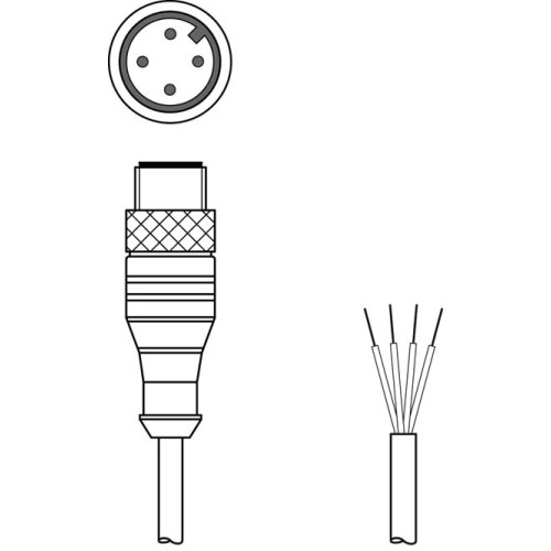 CB-M12-2000-4GMB - Connection cable