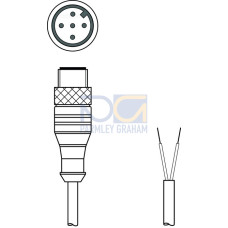 The Connection cable from . Suitable for interface: PROFIBUS DP; Connection 1: Connector, M12, Axial, Male, B-coded, 4 -pin; Connection 2: Open end; Shielded: Yes; Cable length: 30,000 mm; Sheathin