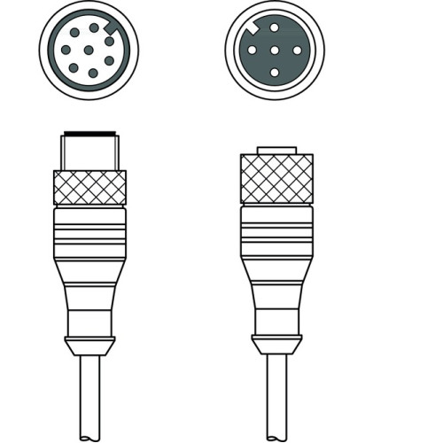 The Adapter cable from . Suitable for: SOLID-2, SOLID-2E safety light curtains;
