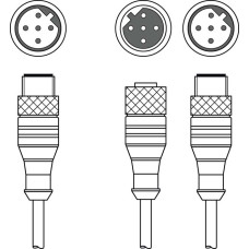 The Interconnection cable from . Suitable for: CML700i light curtains; Suitable for interface: PROFIBUS DP; Connection 1: Connector, M12, Axial, Male, B-coded, 5 -pin; Connection 2: Connector, M12,