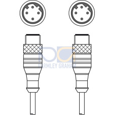Suitable for interface: Ethernet; Connection 1: Connector, M12, Axial, Male, D-coded, 4 -pin; Connection 2: Connector, M12, Axial, Male, D-coded, 4 -pin; Shielded: Yes; Cable length: 30,000 mm; Sheat