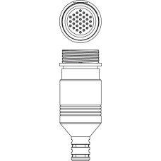 Connector Connection: Connector, M30, Axial, Male, 30 -pin