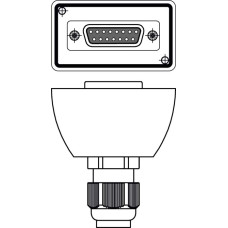 The Connection cable from . Connection: Sub-D, Axial, Female, 15 -pin;