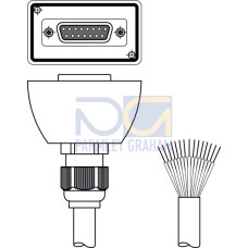 Connection cable Parameter memory: Yes; Connection 1: Sub-D, Axial, Female, 15 -pin; Connection 2: Open end; Shielded: Yes; Cable length: 5,000 mm; Sheathing material: PUR