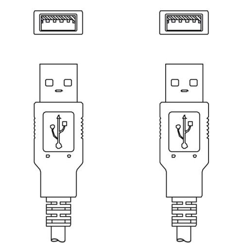 The Interconnection cable from . Suitable for interface: USB; Connection 1: USB; Connection 2: USB; Shielded: Yes; Cable length: 1.800 mm; Sheathing material: PVC;