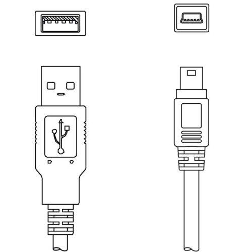 Service line Suitable for interface: USB; Connection 1: USB; Connection 2: USB; Shielded: Yes; Cable length: 1,500 mm; Sheathing material: PVC