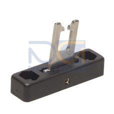 The Actuator from . Dimensions: 56 mm x 16 mm x 37 mm; Type of fastening: Through-hole mounting; Design: Straight; Area of application: Heavy duty; Mounting bore holes: In key direction; Material: P