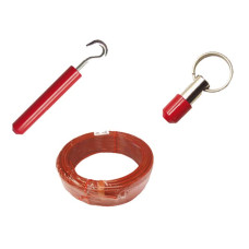 Accessories set Consisting of: 20 m steel rope, Adjustable clamping bolt (AC-SBO-ERS), Rope end piece (AC-ENCLF-ERS); Suitable for: ERS200 safety command devices