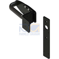The Safety door handle from . Suitable for: L300 safety locking devices; LOCK OUT mechanism: No; Door handle material: Plastic; Mounting on the door post: Short plate; Mounting on the door: 3 adjust