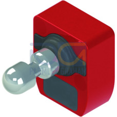The Actuator from . Code type: Standard code; Encoding level: Low, EN ISO 14119; Dimensions: 40 mm x 48,1 mm x 59,4 mm; Housing color: Red; Type of fastening: Through-hole mounting;