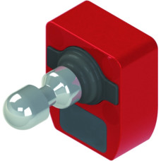 The Actuator from . Code type: Standard code; Encoding level: Low, EN ISO 14119; Dimensions: 40 mm x 48,1 mm x 59,4 mm; Housing color: Red; Type of fastening: Through-hole mounting;