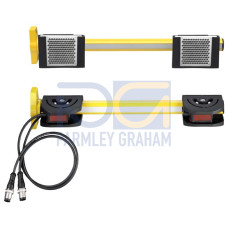 The Muting sensor set from . Suitable for: MLD 500, MLD 300 multiple light beam safety devices; Operating range: 0 ... 8 m; Cable length of muting sensors: 2.000 mm; Type of muting sensors: PRK 25B