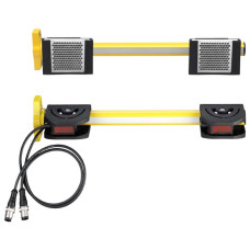 The Muting sensor set from . Suitable for: MLD 500, MLD 300 multiple light beam safety devices; Operating range: 0 ... 8 m; Cable length of muting sensors: 2.000 mm; Type of muting sensors: PRK 25B