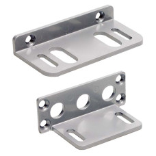 The Mounting plate set from . Suitable for: S400 safety hinge switch; Design of mounting device: Mounting plate; Type of fastening, at system: Through-hole mounting; Type of fastening, at device: Sc
