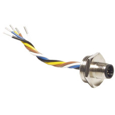 The Built-in plug from . Number of conductors: 8 Piece(s); Connection: Connector, M12, Metal, Axial, 8 -pin;