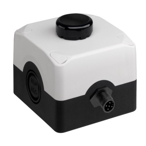 Functions: Overriding with AOPDs with muting function; Switching current via button: 1 ... 1,000 mA; Housing material: Glass fiber reinforced (PPS), self-extinguishing; Clamping plate material: Stain