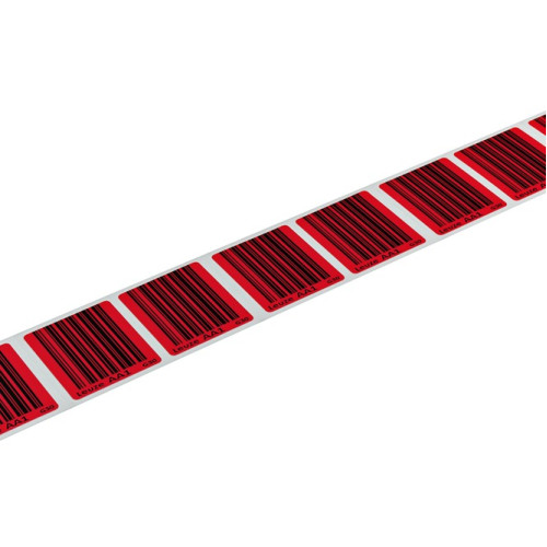 Contains: 10x; Dimensions: 47 mm x 30 mm; Grid dimension: 30 mm; Bar code tape encoding: AA1; Color: Red