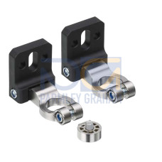Mounting bracket set Contains: 2x BT-HF swivel mount, 1 cylinder for mounting on the light curtain; Suitable for: MLC 500, MLC 300 safety light curtains; Fastening, at system: Through-hole mounting;